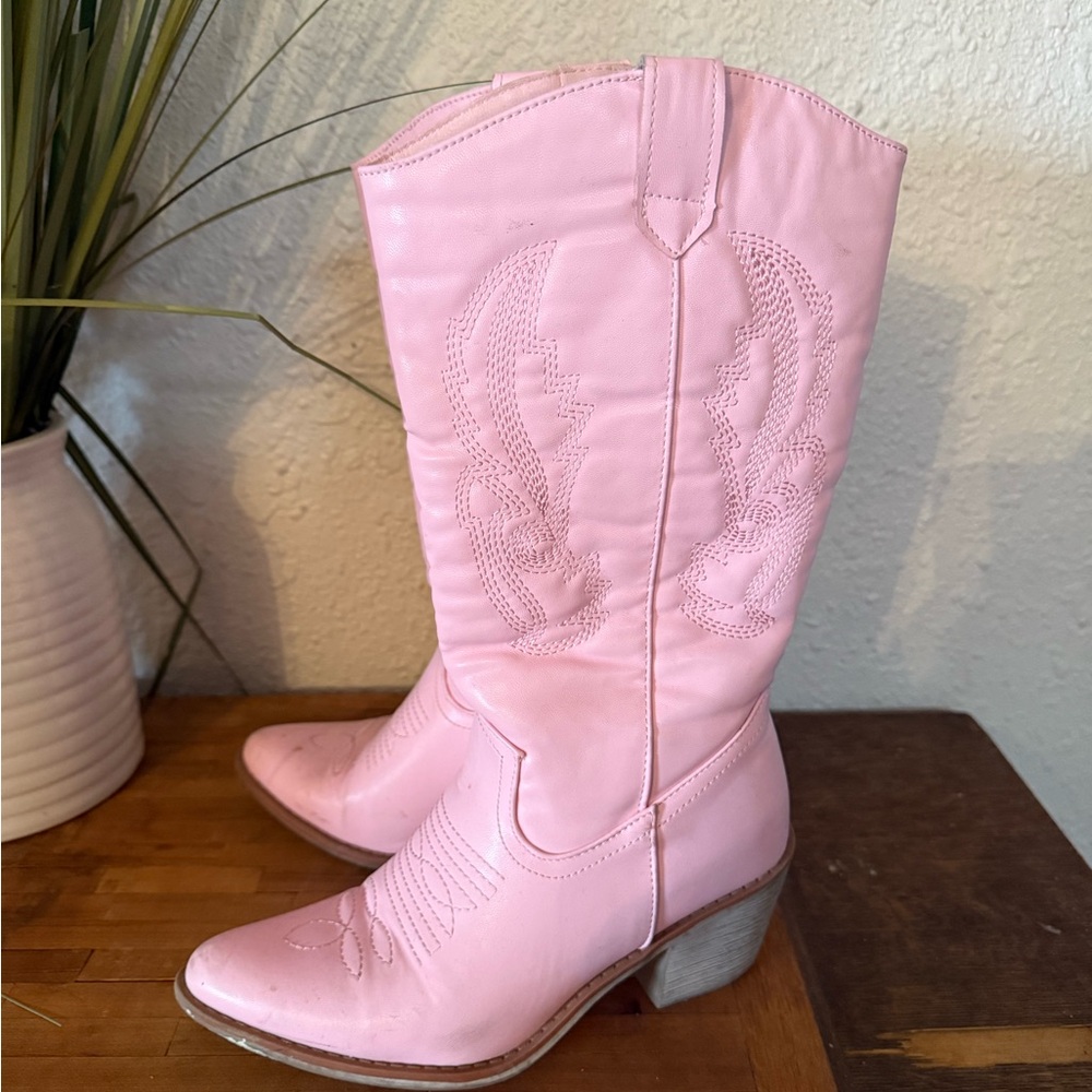 Pink Western Cowboy Boots